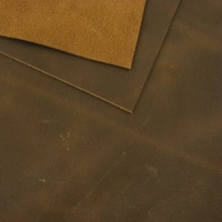2mm Natural Brown Waxy Pull Up Leather 30 x 60cm